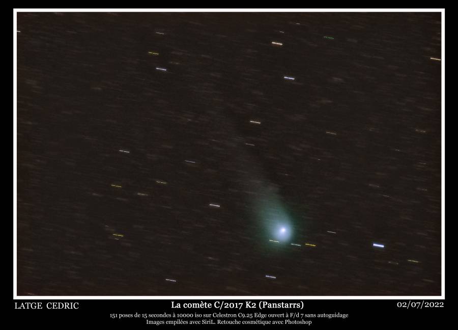Comete C/2017 K2 Panstarrs